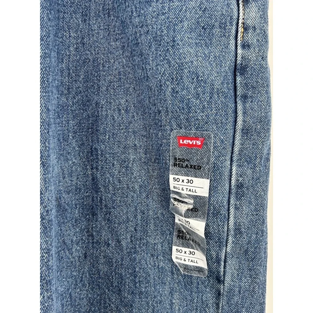 Levi's 550 Relaxed Tapered Leg Blue‎ Denim Jeans Men's Size 54x30 NWT